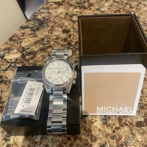Michael Kors silver ladies watch
